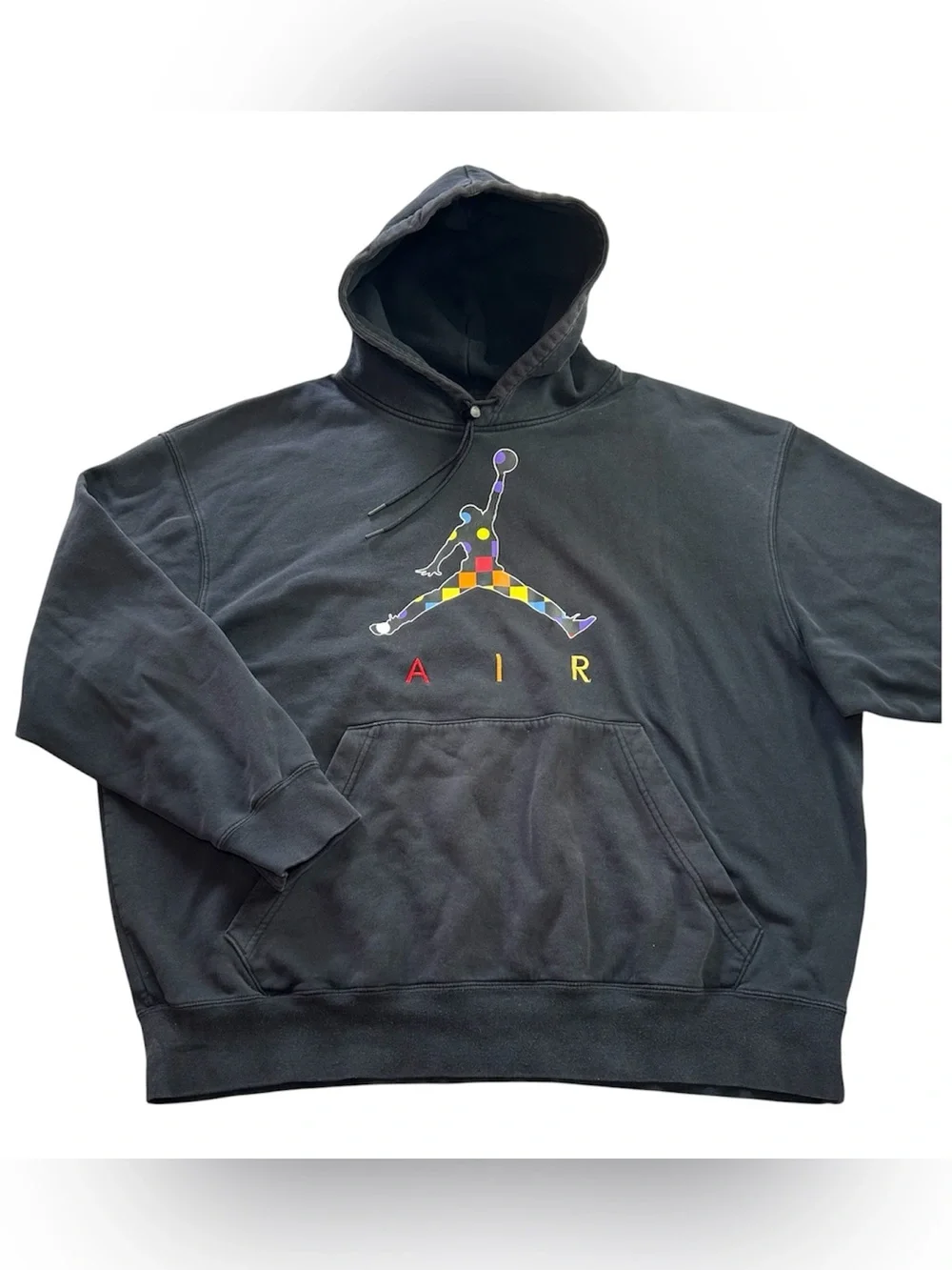 Jordan AJ3 Men's Graphic Fleece Pullover Hoodie Black Jumpman Size 3XL DD5244
